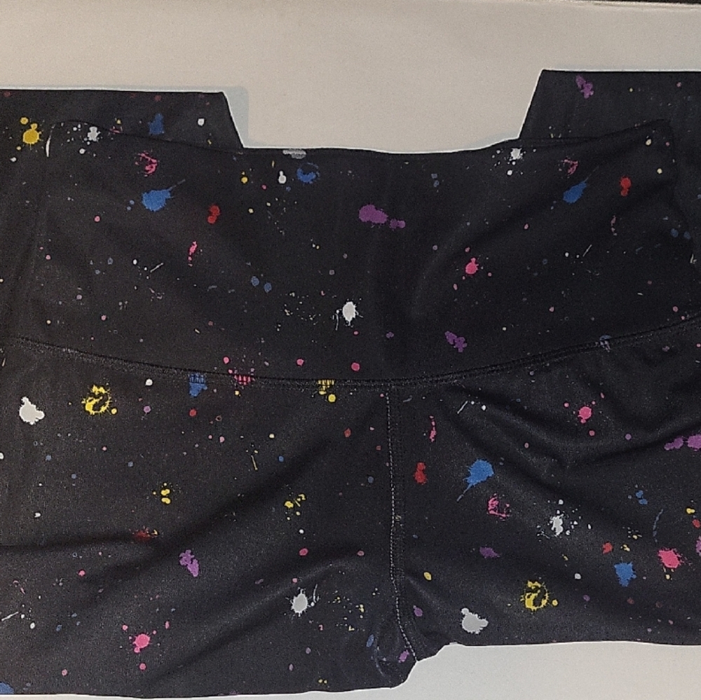 Champion Leggings with Colorful Splatter Design